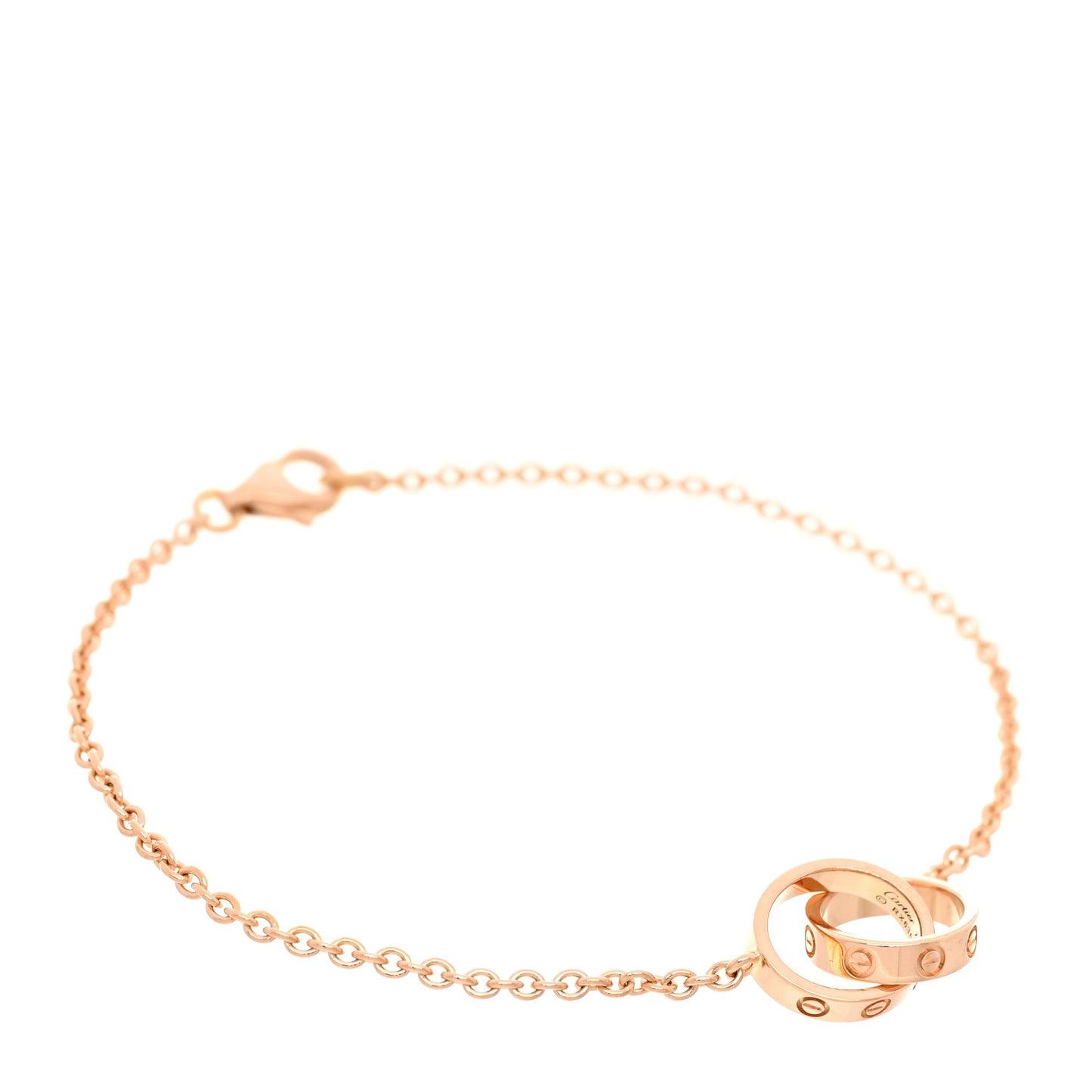 18K Pink Gold Interlocking LOVE Bracelet
