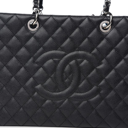 Chanel Caviar Quilted Grand Shopping Tote GST Black 9 of 10