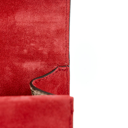 Gucci GG Supreme Monogram Suede Crystal Small Dionysus Shoulder Bag Vulcanic Red 11 of 11