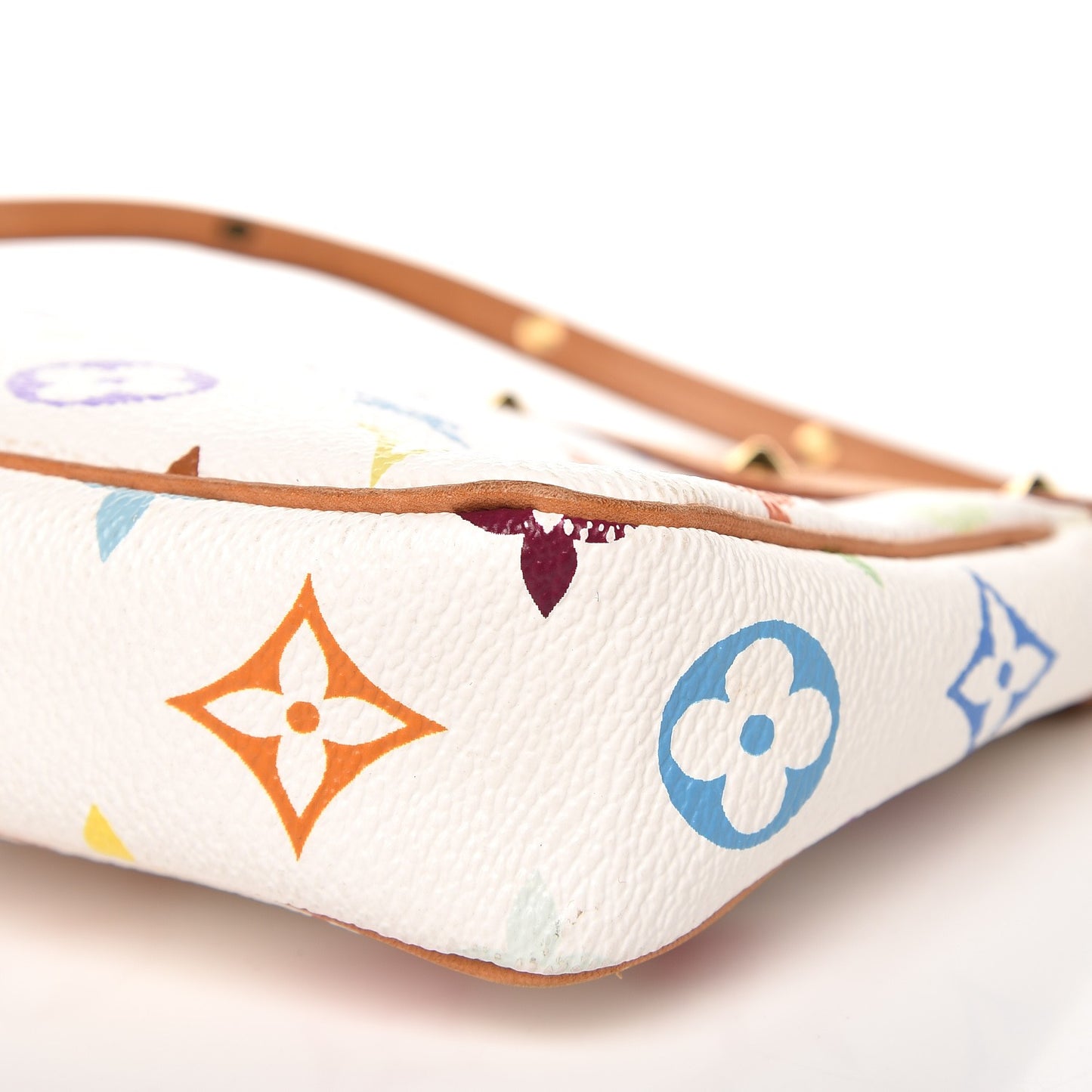 Monogram Multicolor Pochette Accessories White