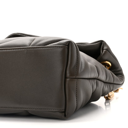 Saint Laurent Lambskin Quilted Small Loulou Puffer Monogram Chain Satchel Dark Ganache 10 of 10