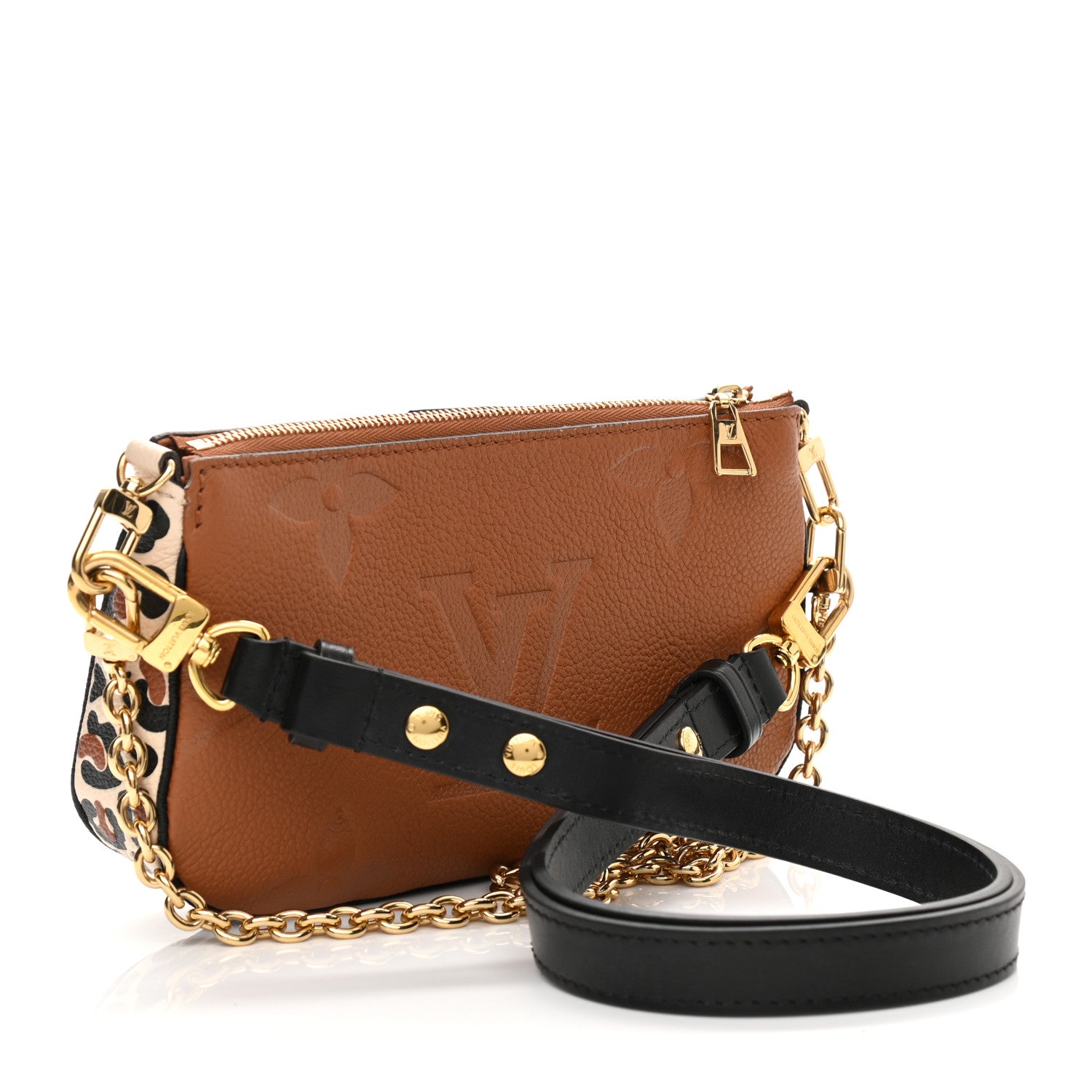Louis Vuitton Empreinte Monogram Giant Wild At Heart Multi Pochette Accessories Mini Pochette Caramel 3 of 9