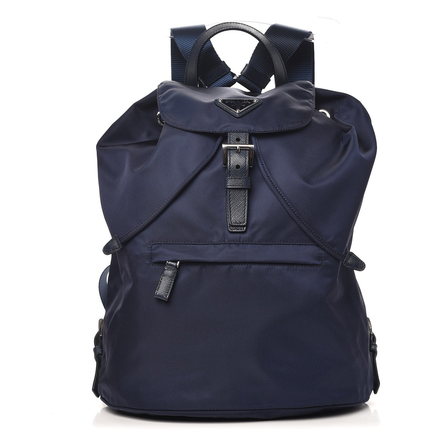 Nylon Vela Saffiano Medium Cinch Backpack Baltico