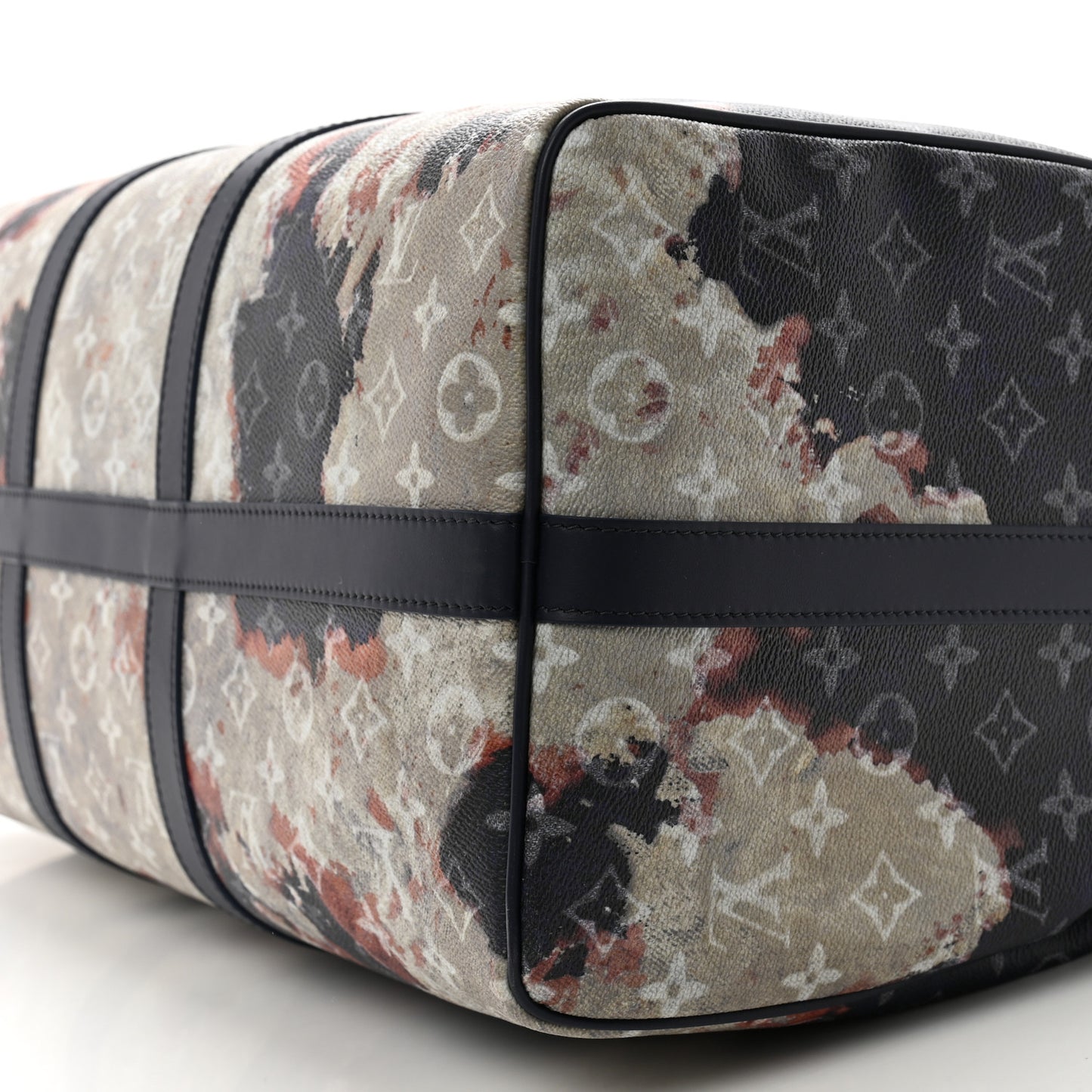 Monogram Bleach Keepall Bandouliere 50 Ink Blue