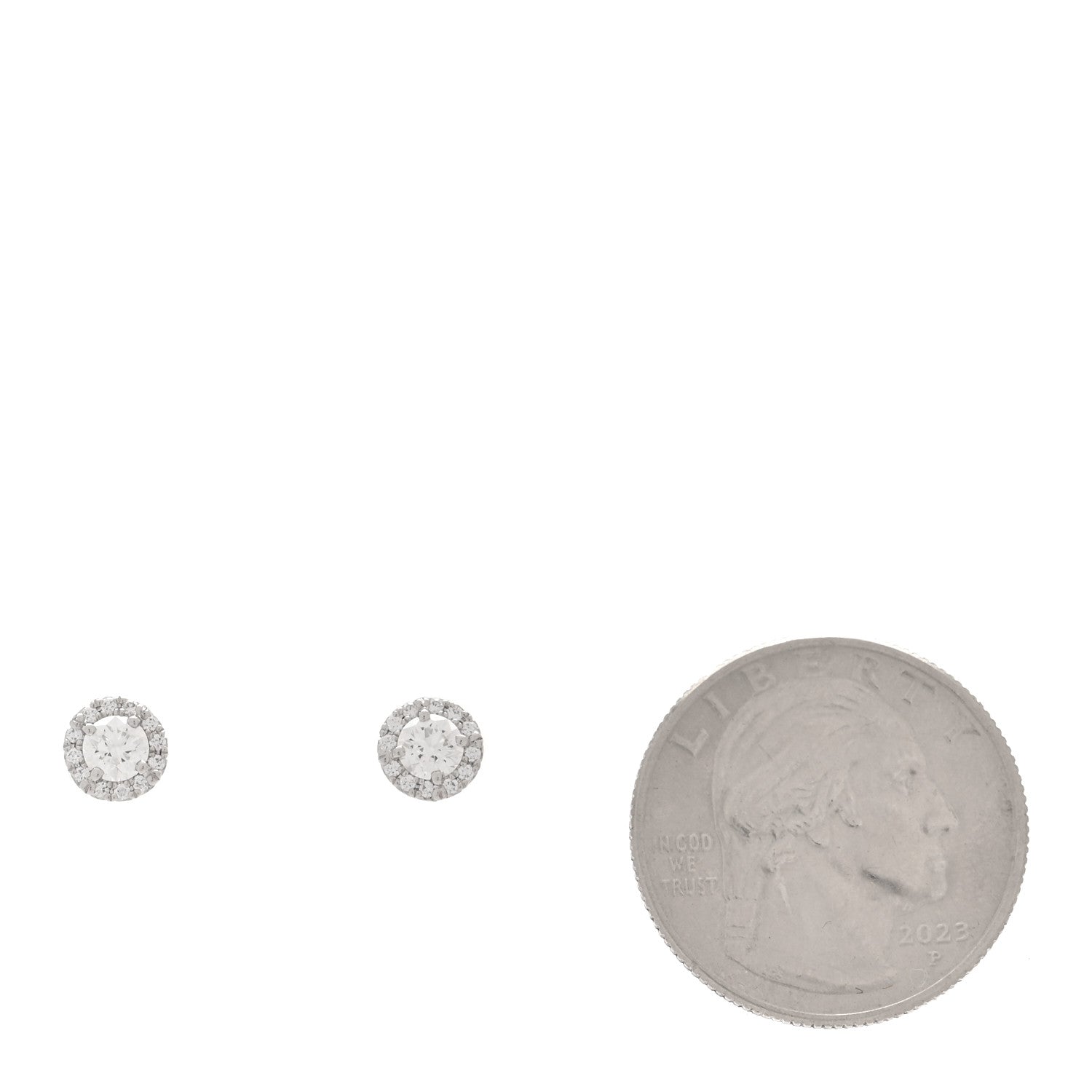 Tiffany Platinum Diamond .60ctw Soleste Earrings 2 of 5