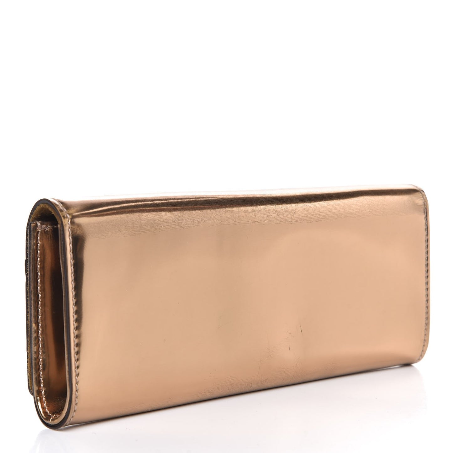 Patent Romy Clutch Gold