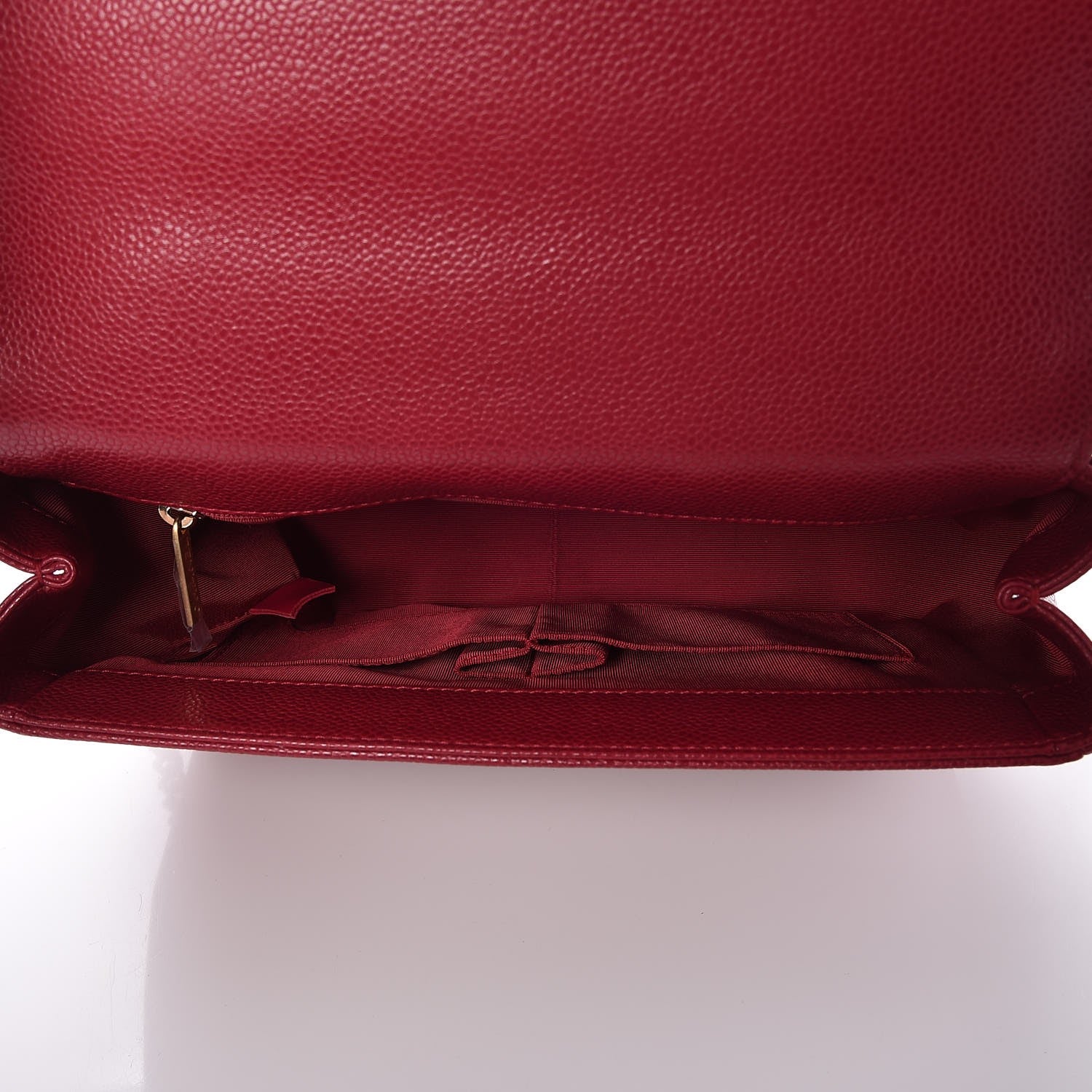 Chanel Caviar Large Carry Around Flap Bag Red 5 of 8