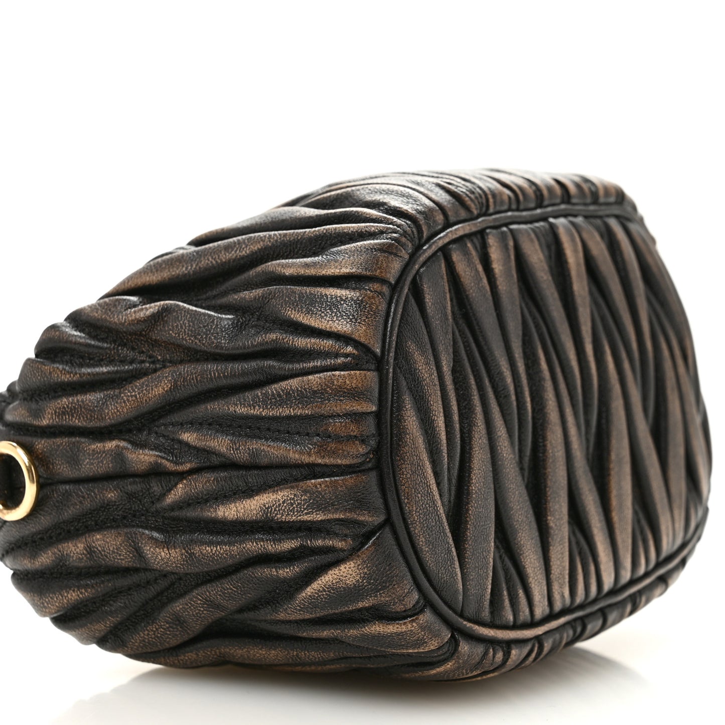 Nappa Matelasse Pouch Sand Coffee
