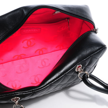 Chanel Calfskin Quilted Large Cambon Bowler Black 5 of 7