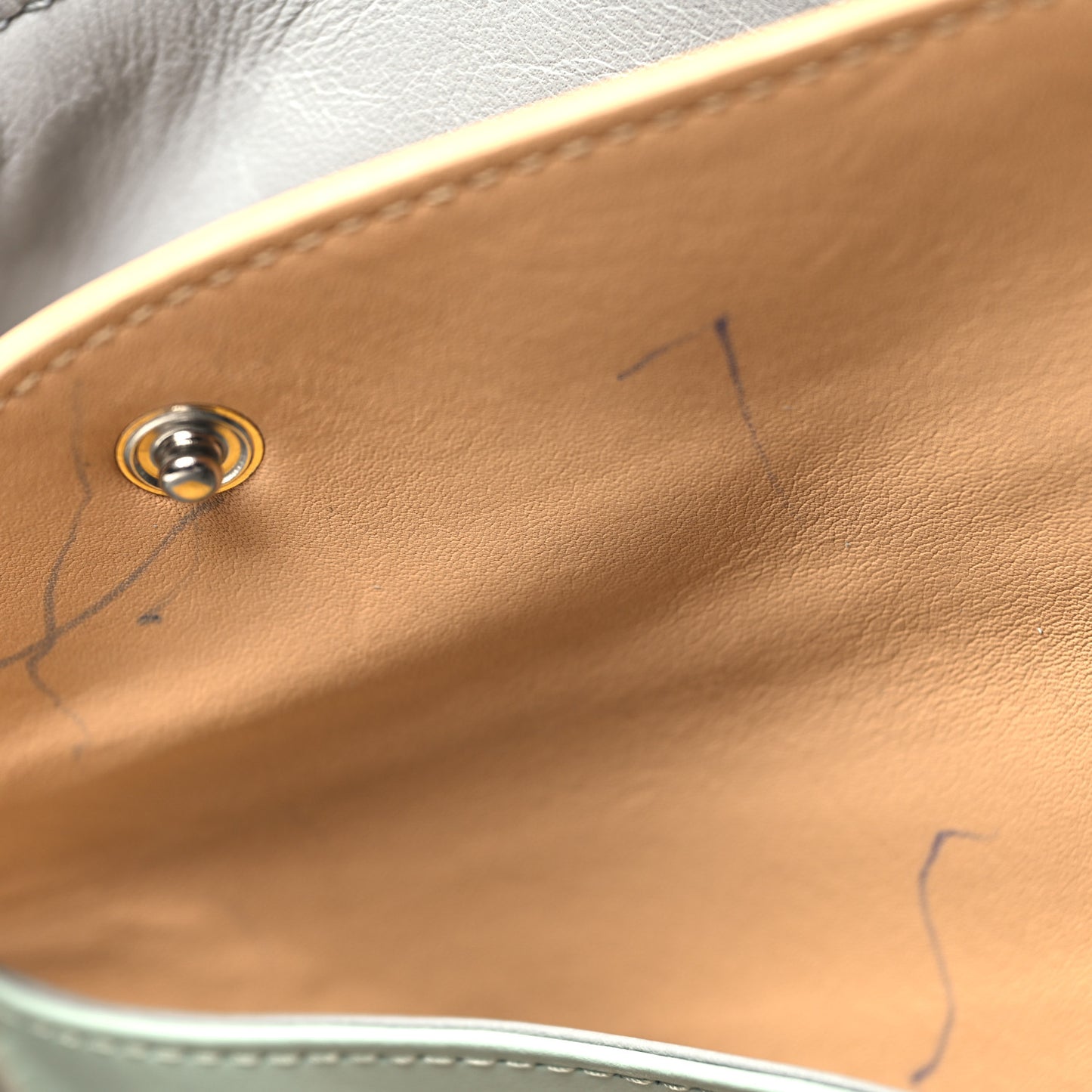 Calfskin Stitched Large Shopping Tote Beige