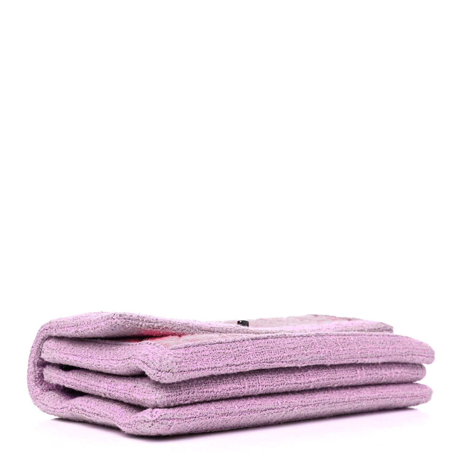 Chanel Tweed Quilted Flap Pink Purple 3 of 4
