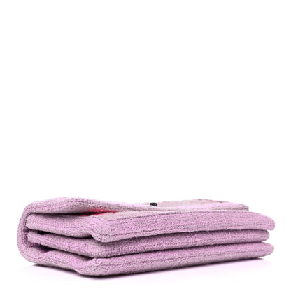 Chanel Tweed Quilted Flap Pink Purple 3 of 4