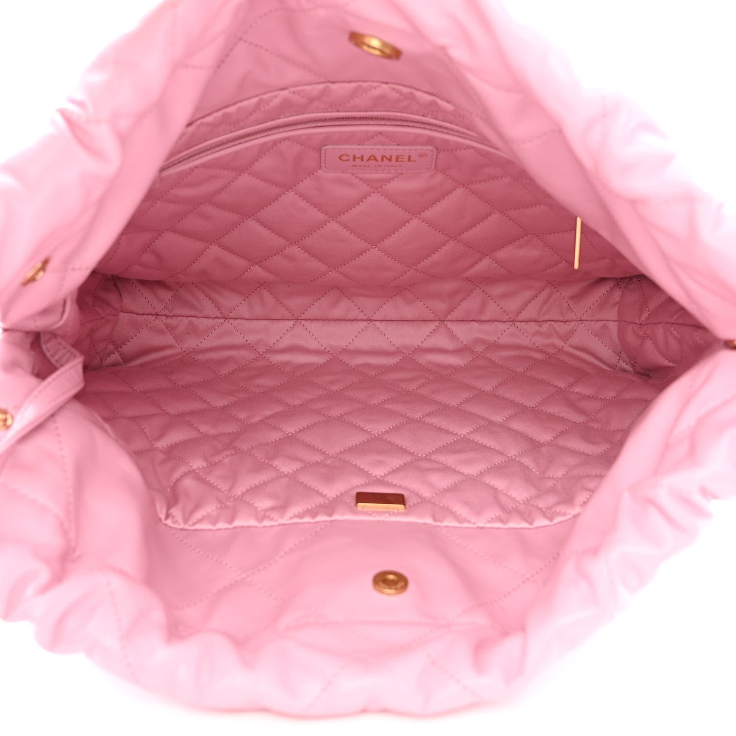 Chanel Shiny Calfskin Quilted Small Chanel 22 Dark Pink 6 of 12