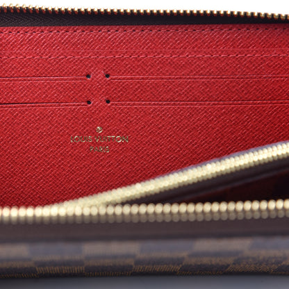 Louis Vuitton Damier Ebene Clemence Wallet Cherry 6 of 7