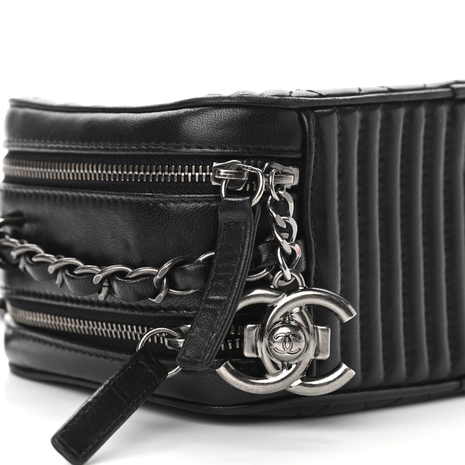 Chanel Lambskin Small Coco Boy Camera Case Black 10 of 11