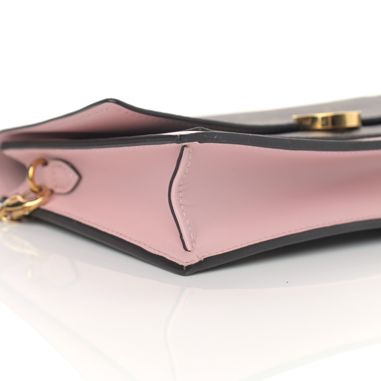 Louis Vuitton Monogram Flore Chain Wallet Rose Ballerine 9 of 11