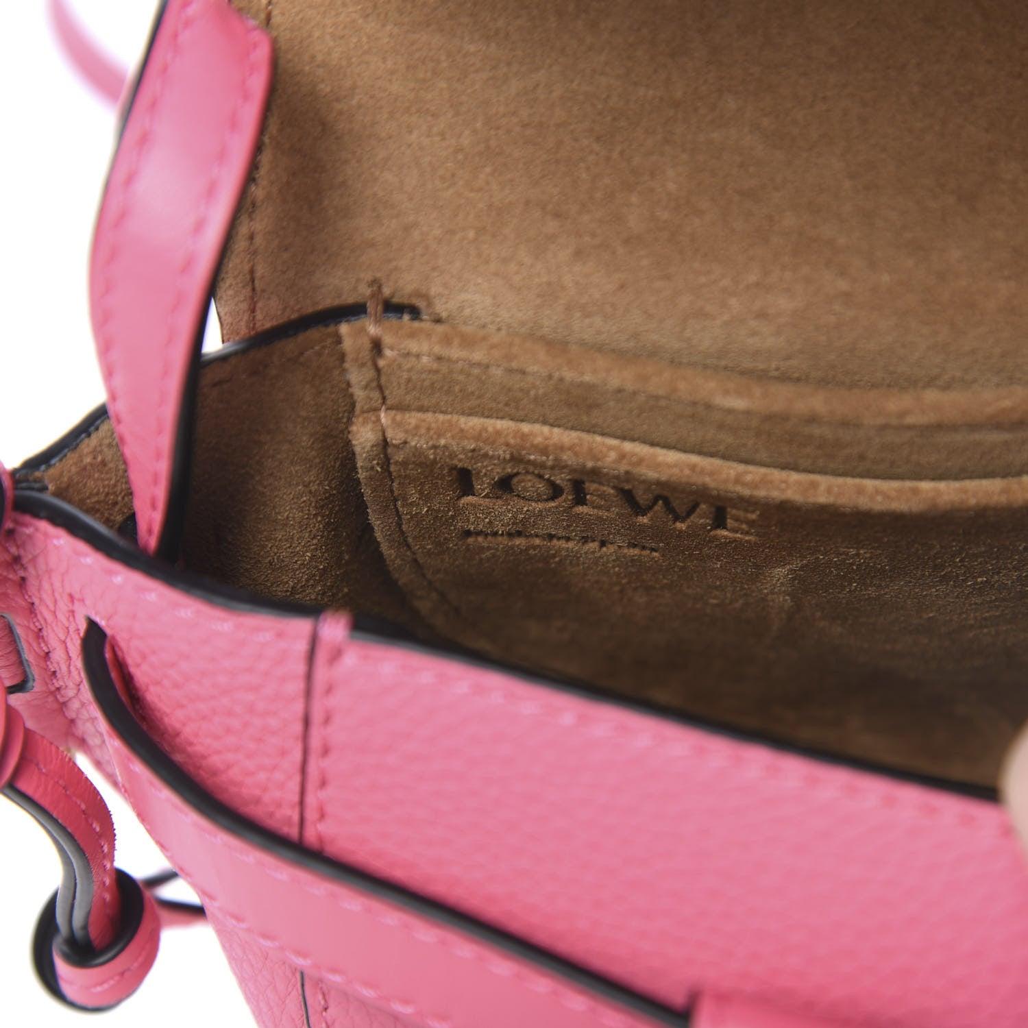 Loewe Grained Calfskin Mini Gate Crossbody Bag Wild Rose 6 of 9