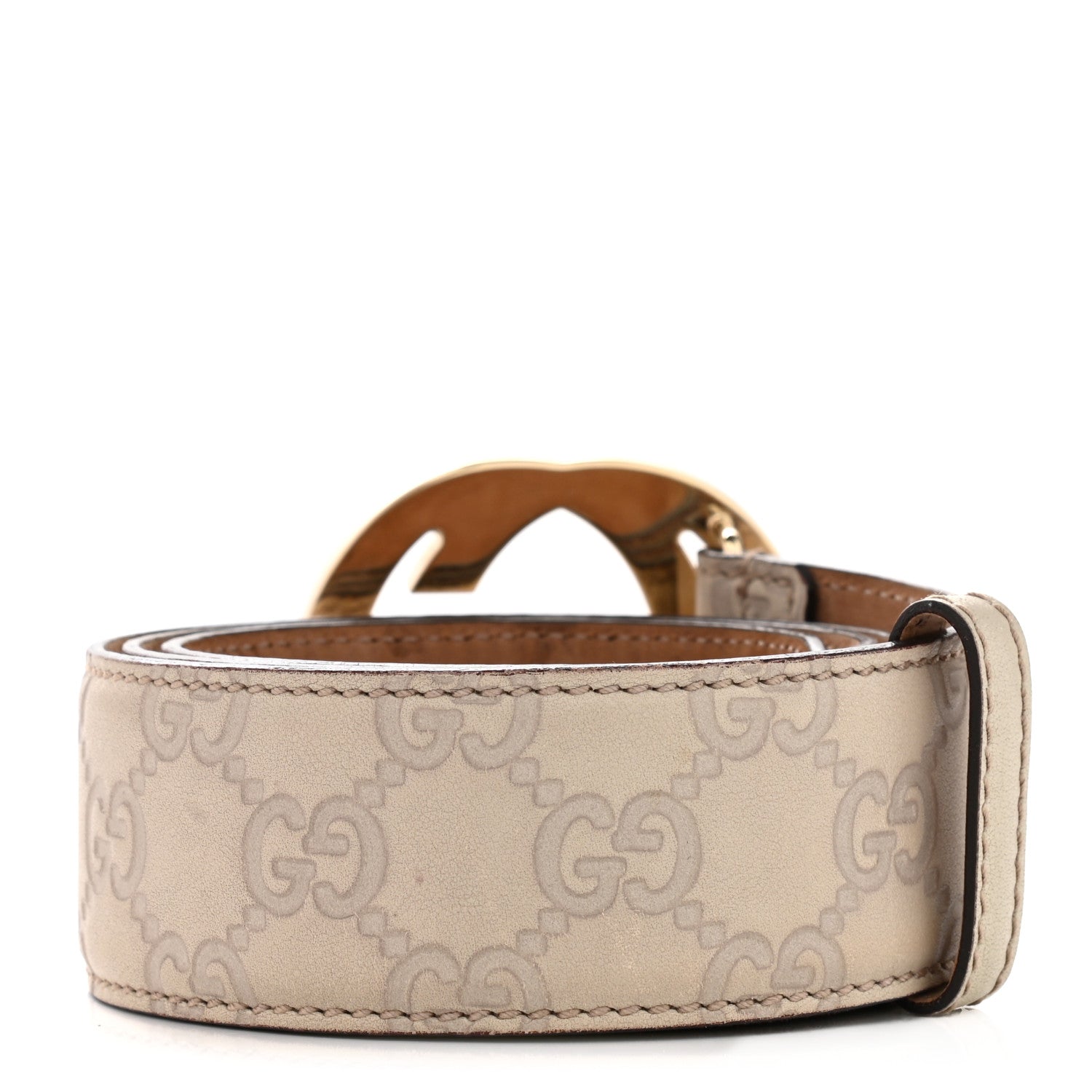Gucci Guccissima Interlocking G 40mm Belt 80 32 Off White 2 of 6