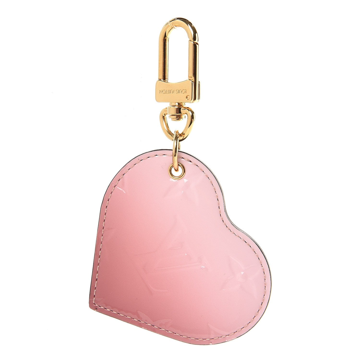 Louis Vuitton Vernis Degrade Heart Bag Charm Pink 1 of 3