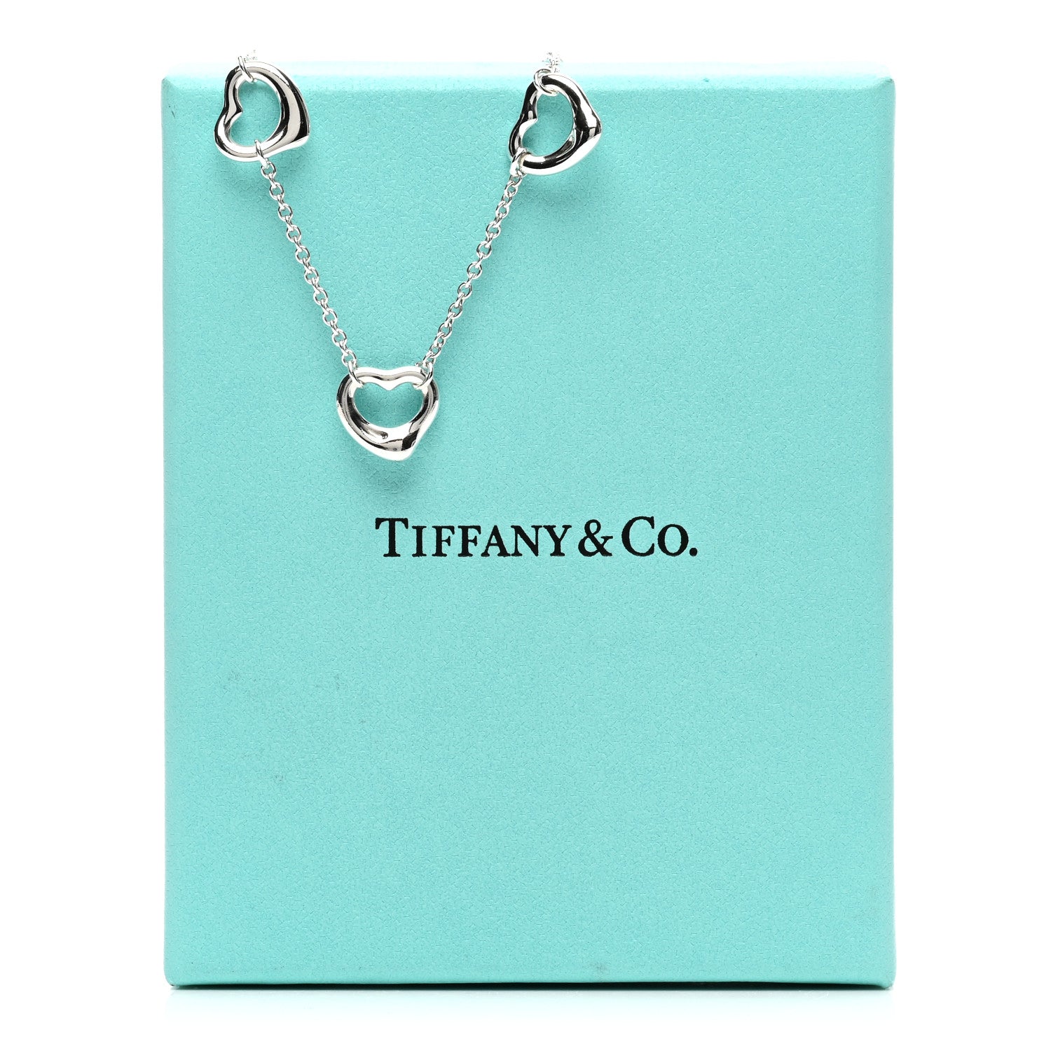 Tiffany Sterling Silver Elsa Peretti Open Heart Bracelet 3 of 3