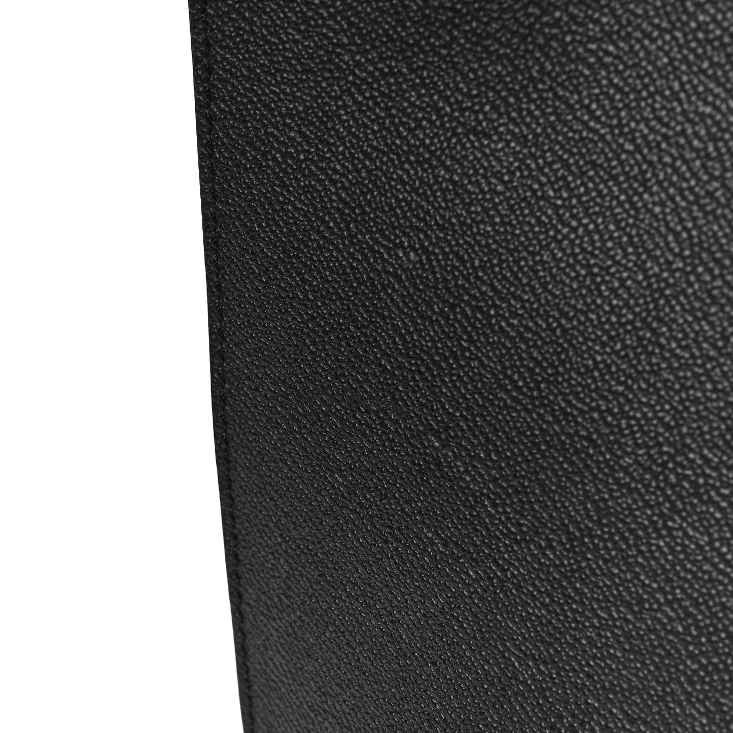 Soft Grain Calfskin Medium Buckle Tote Black