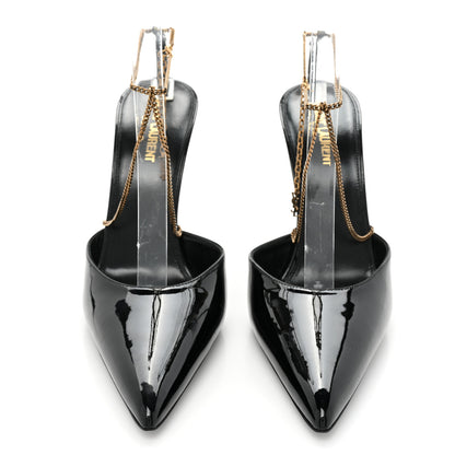 Saint Laurent Patent Calfskin Kayla 110 Pumps 41 Black 2 of 8