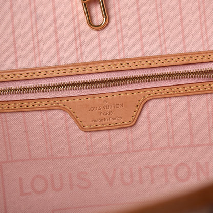 Louis Vuitton Damier Azur Neo Neverfull MM Rose Ballerine 7 of 15