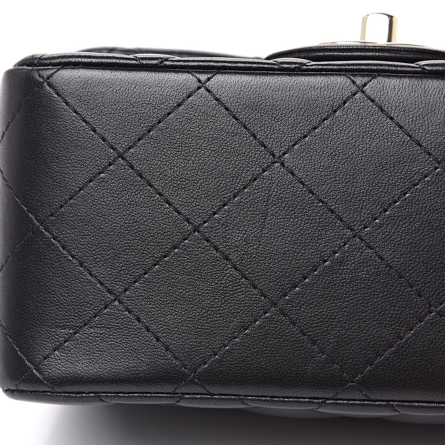 Chanel Lambskin Quilted Mini Square Flap Black 11 of 12