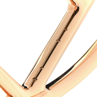 Fendi Metal Enamel Large F is Fendi Hoop Earrings Yellow Gold 6 of 6