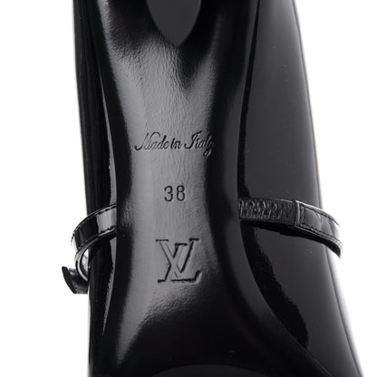 Louis Vuitton Patent Uniformes Silhouette 40mm Pumps 38 Black 9 of 11