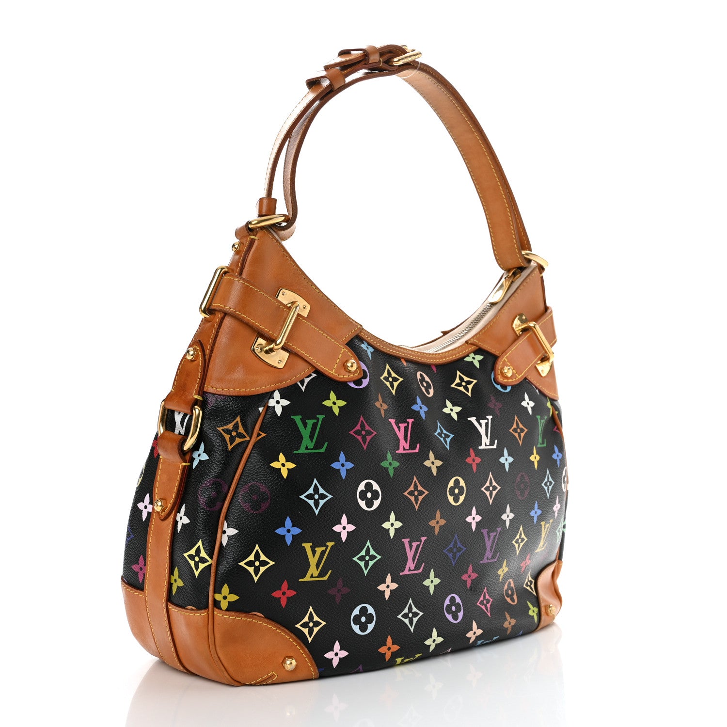 Louis Vuitton Monogram Multicolor Greta Black 3 of 9