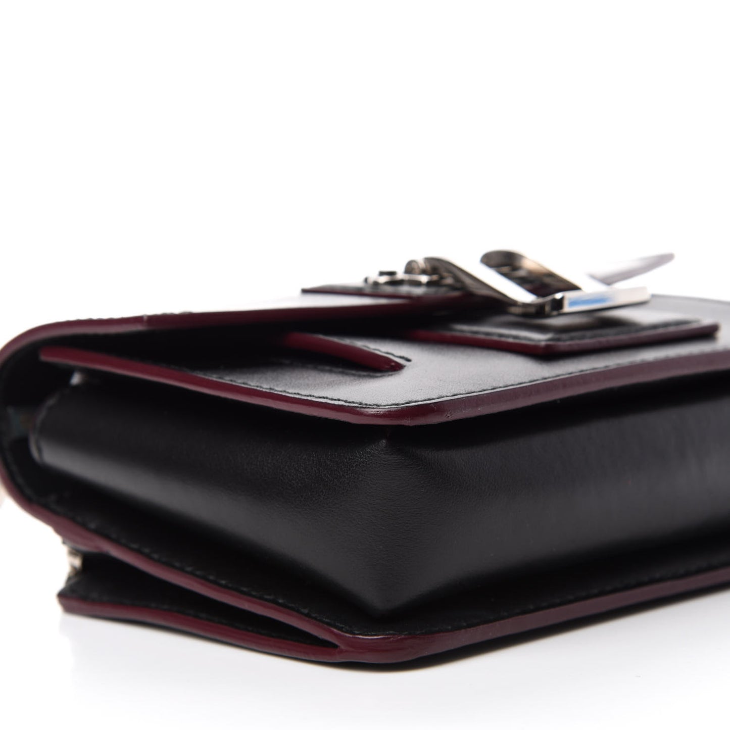 Smooth Calfskin Mini Hava Chain Crossbody Black