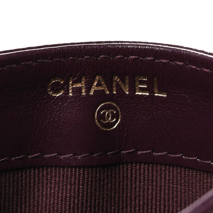 Chanel Caviar Quilted Card Holder Burgundy 6 of 11