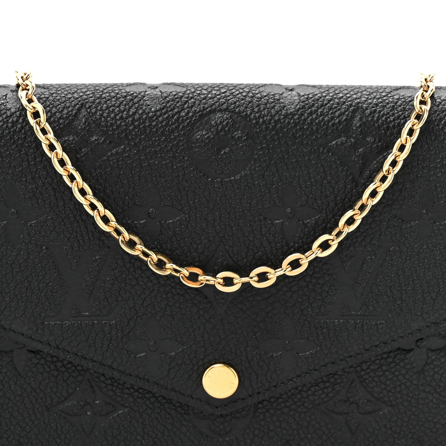 Louis Vuitton Empreinte Pochette Felicie Chain Wallet Black 8 of 10