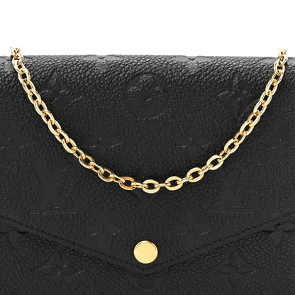 Louis Vuitton Empreinte Pochette Felicie Chain Wallet Black 8 of 10