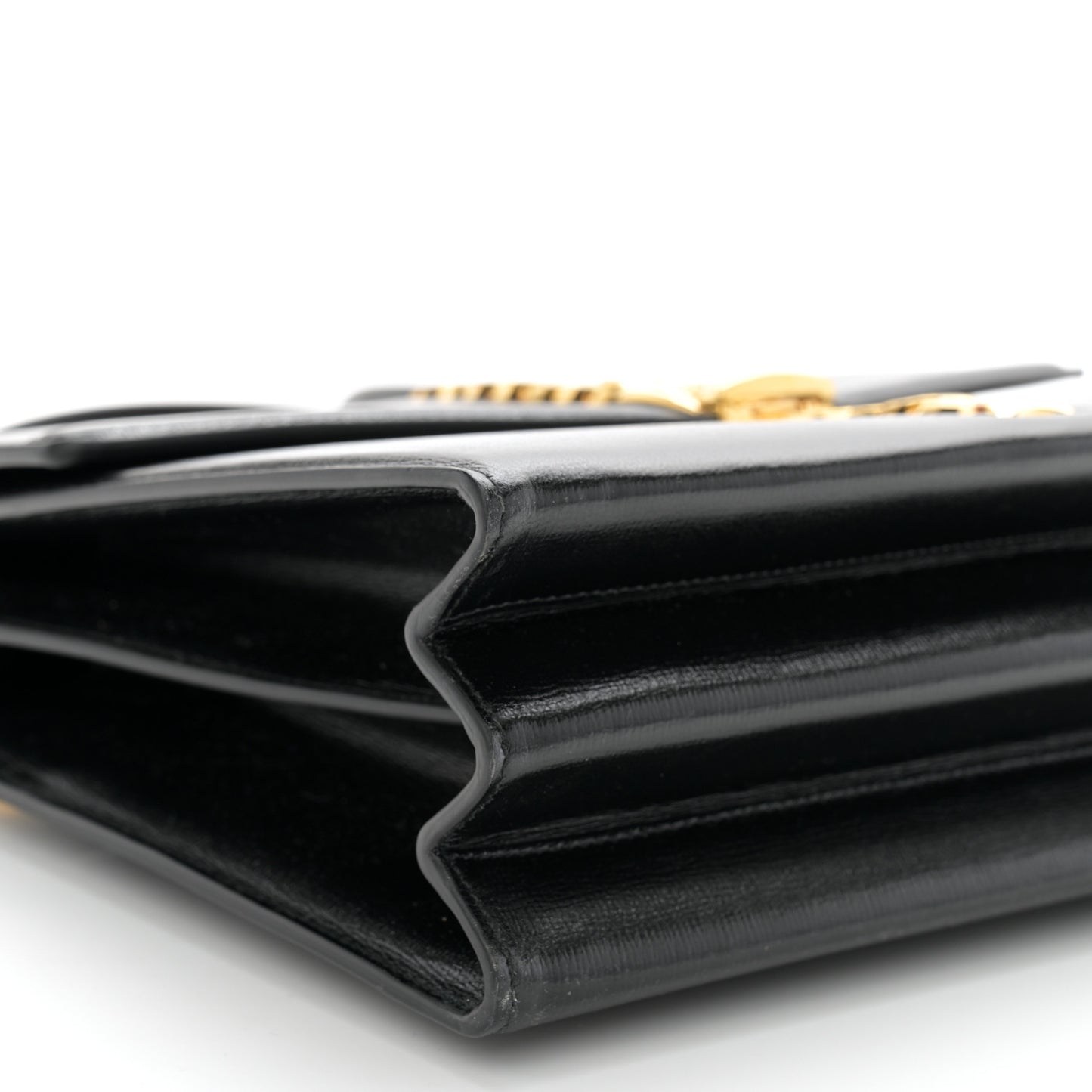Azalea Calfskin Small Black Sylvie 1969 Top Handle Bag Black