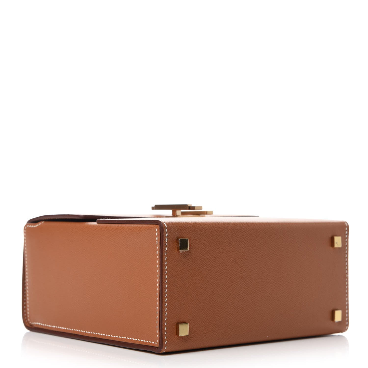 Hermes Epsom Cinhetic Boxy Top Handle Bag Gold 4 of 11