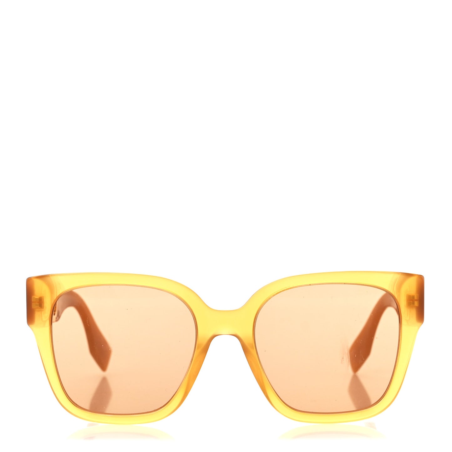 Acetate O'Lock Square Sunglasses FE40063I Orange Brown