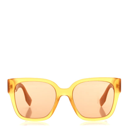Fendi Acetate O'Lock Square Sunglasses FE40063I Orange Brown 2 of 7