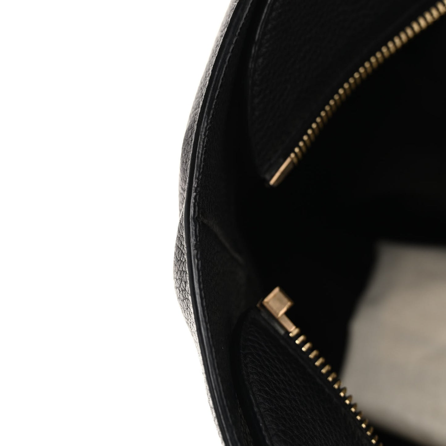 Grained Calfskin Bitter Pocket Tote Black
