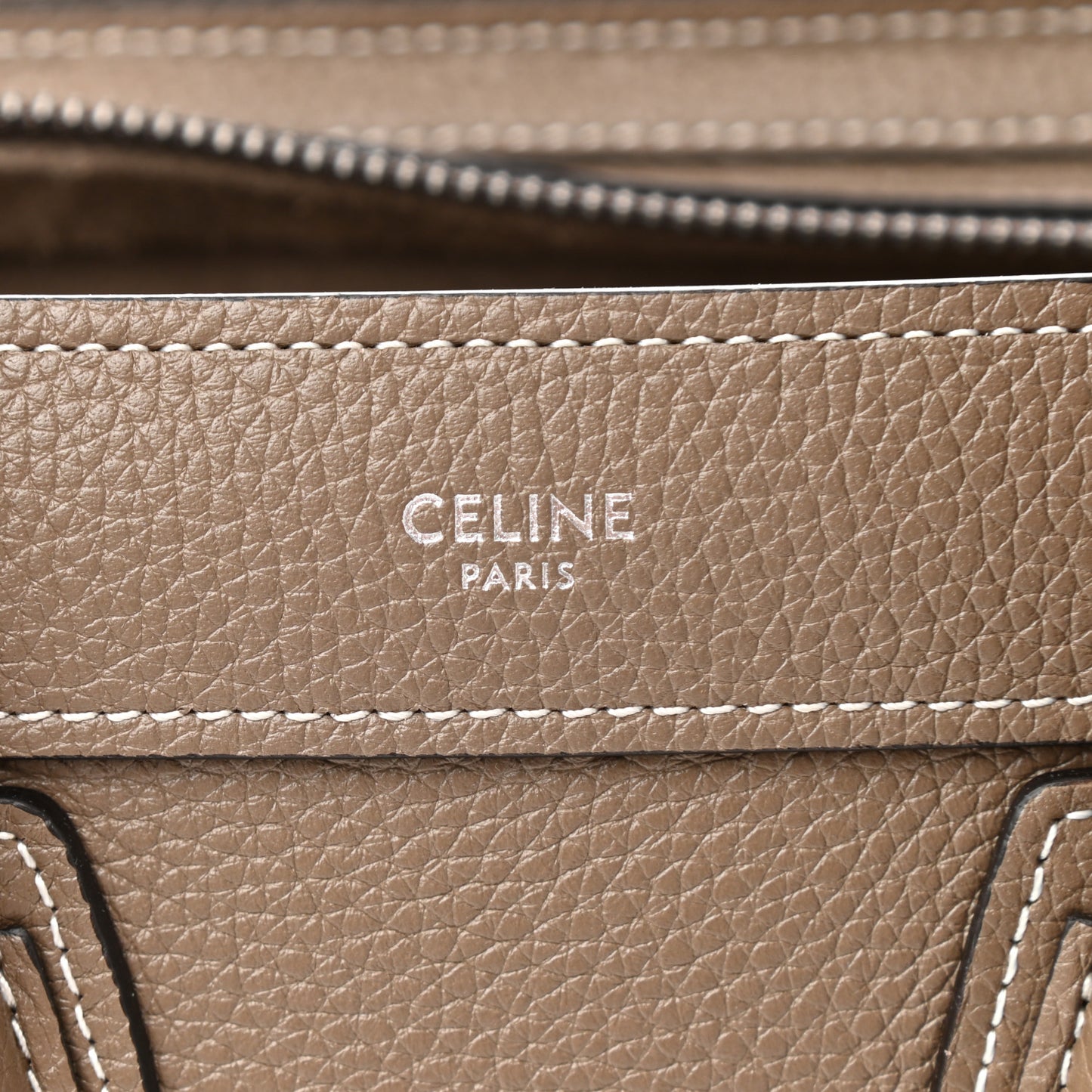 Drummed Calfskin Nano Luggage Souris