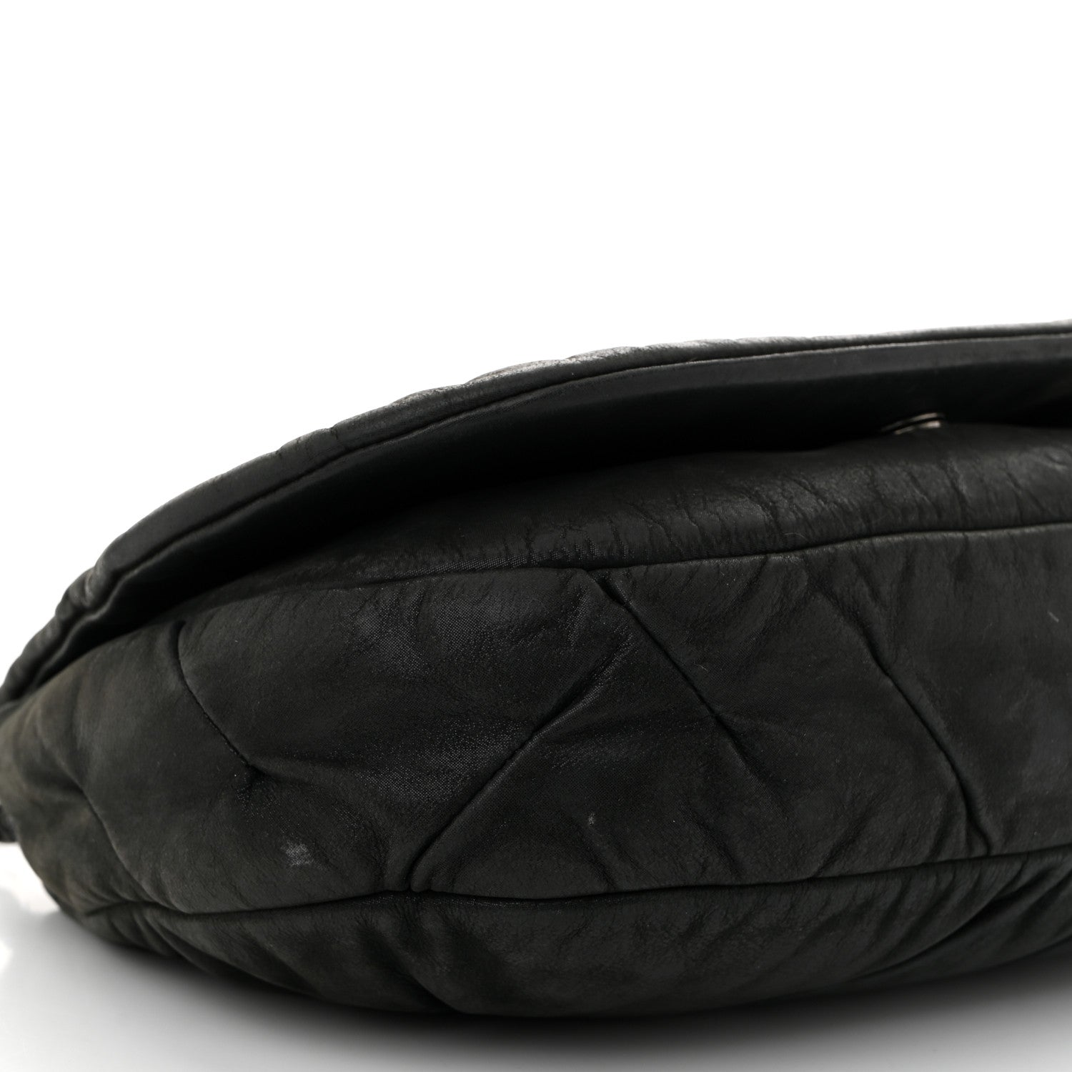 Chanel Iridescent Calfskin Glint Flap Black 9 of 13