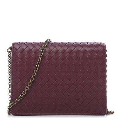 Bottega Veneta Nappa Intrecciato Chain Wallet Sienna 1 of 10
