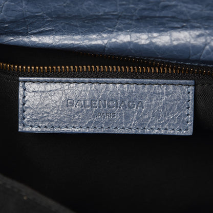Balenciaga Agneau Classic Hardware Envelope Clutch Bleu Persan 6 of 7