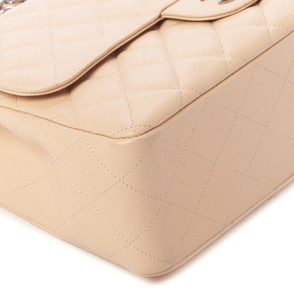 Chanel Caviar Quilted Jumbo Single Flap Beige 5 of 10