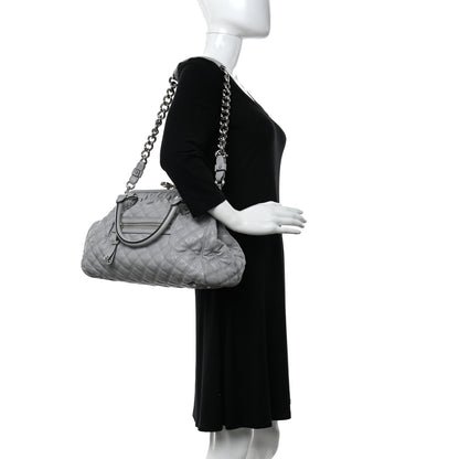 Marc Jacobs Calfskin Quilted Stam Grey 2 of 14