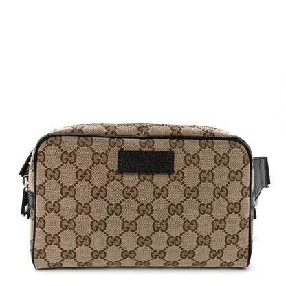 Gucci Monogram Belt Bag Dark Brown 1 of 9