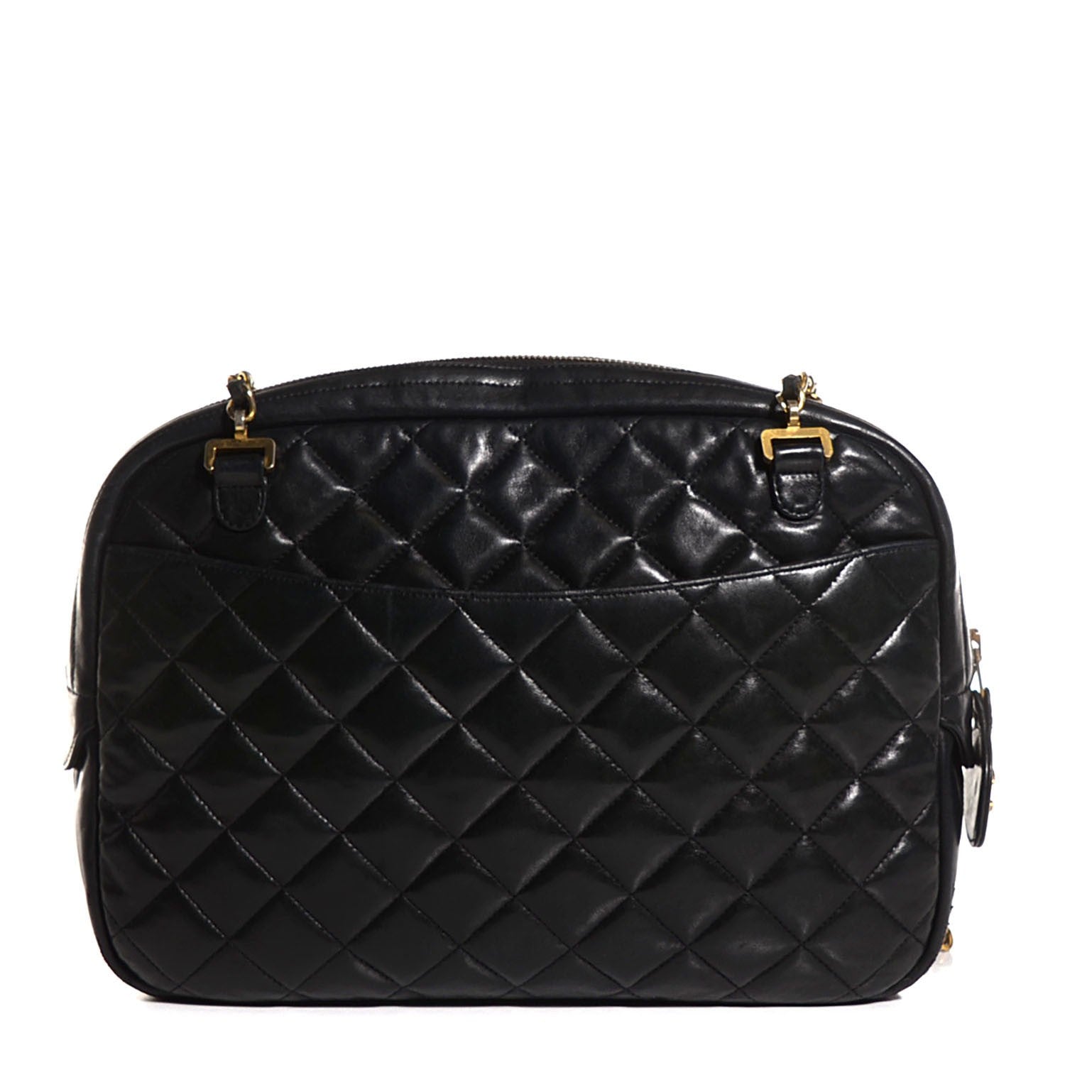 Chanel Lambskin Quilted Shoulder Bag Black 1 of 7