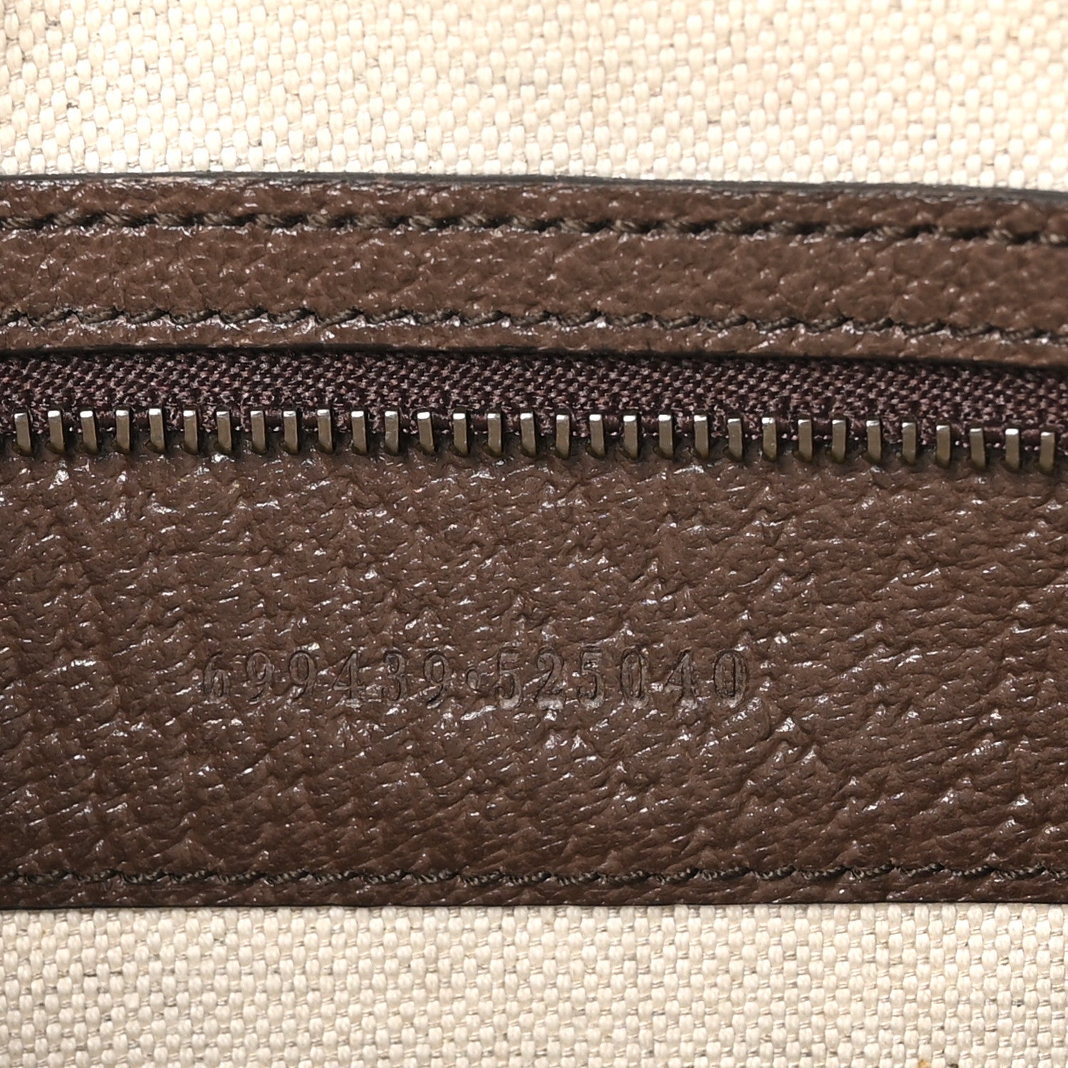 Gucci GG Supreme Monogram Textured Dollar Calfskin Web Ophidia Wristlet Shoulder Bag Beige Ebony New Acero 7 of 10
