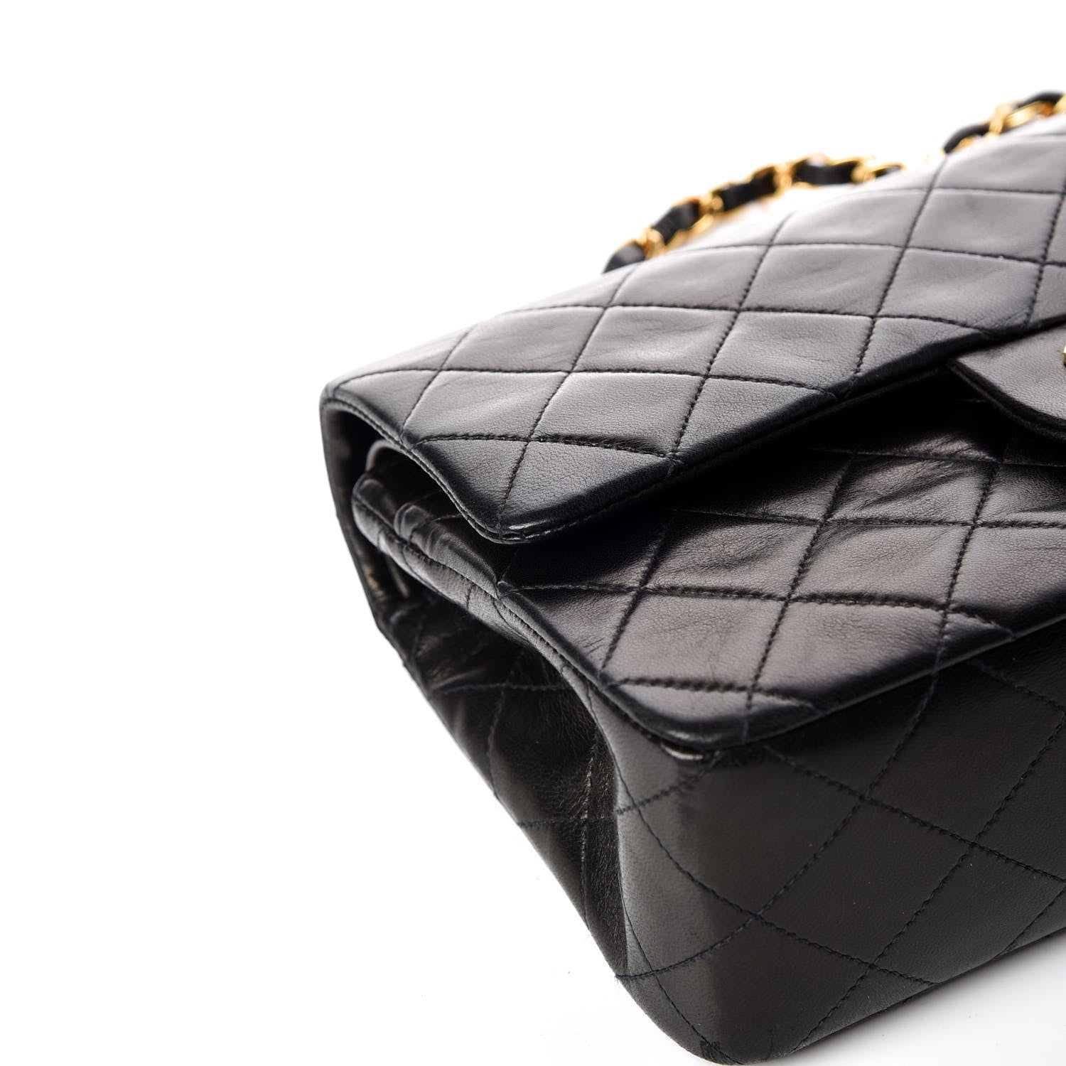 Chanel Lambskin Quilted Small Double Flap Black 13 of 16